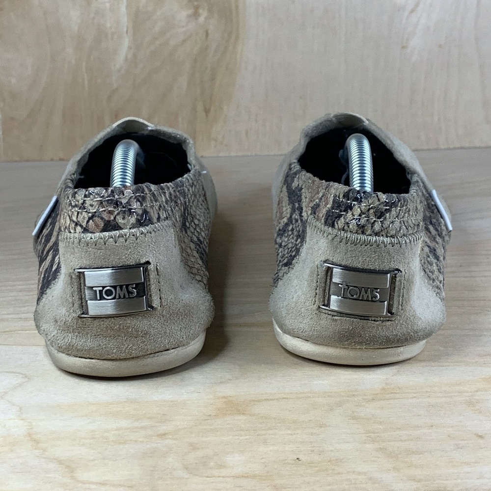 Toms Microsuede & Snake Print Flat - image 4
